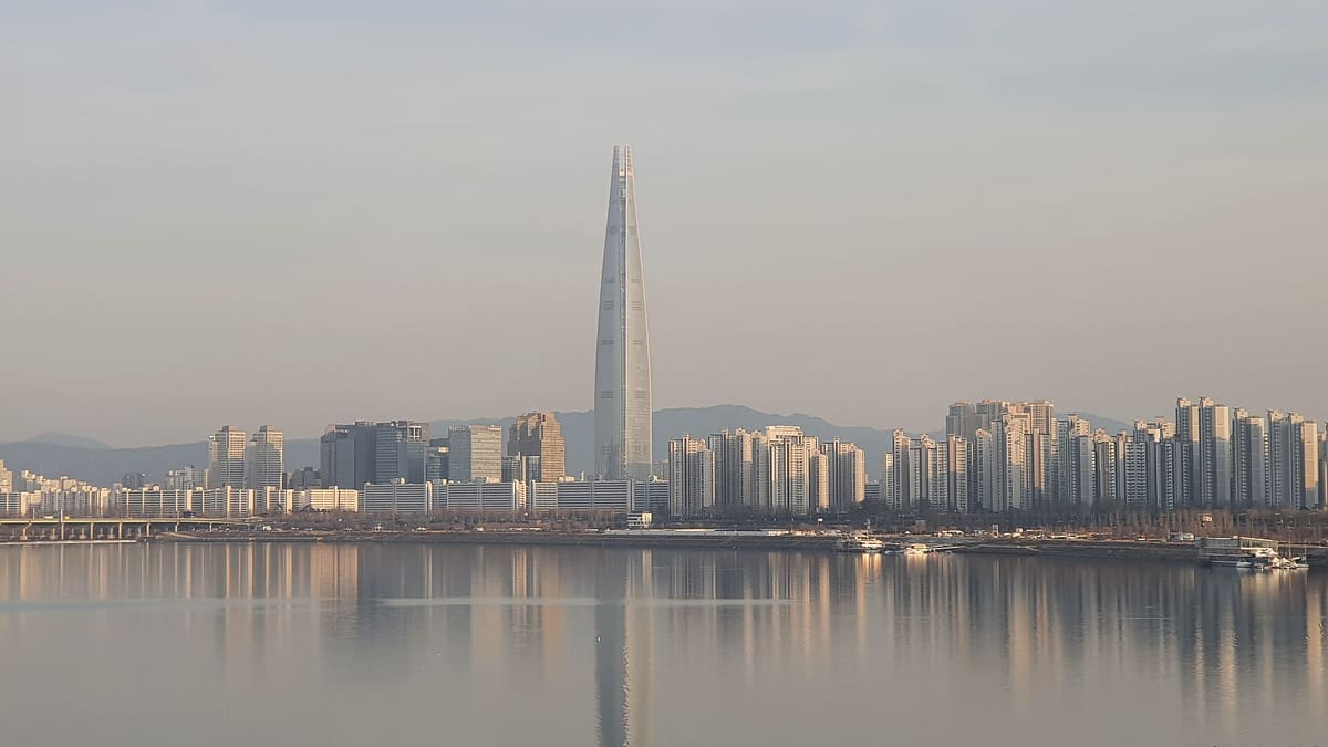 Lotte World Tower — Lotte World Tower near Cheongdam Bridge 2022