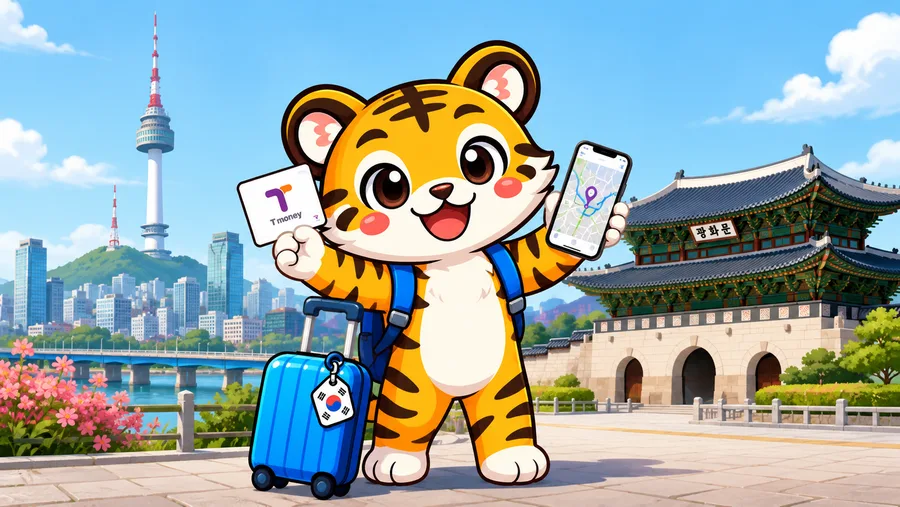 Illustration of a traveller tapping a transport card at a subway gate